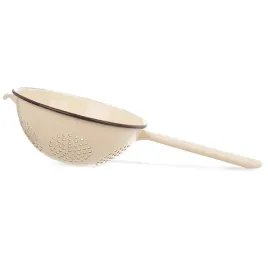 2x-cedzak-kuchenny-emaliowany-brazowy-solidny-brown-22-cm
