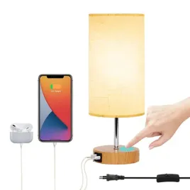 2x-lampka-nocna-z-funkcja-ladowania-usb-a-typ-c-drewniana-podstawa-dotykowa