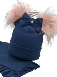 2x-komplet-czapka-chusta-dzieciecy-zimowy-bawelna-polar-pompon-dla-dziewczy