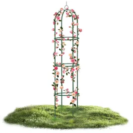 2x-pergola-ogrodowa-kolumnowa-metalowa-zielona-na-roze-kwiaty-200x40cm-ko