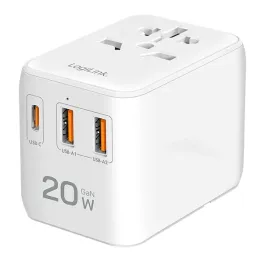 2x-ladowarka-sieciowa-podrozna-logilink-pa0356-usb-gan-20-w-4-zlacza-pd