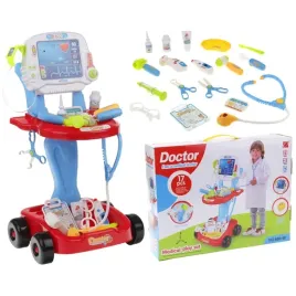 2x-zestaw-lekarza-dla-dzieci-maly-doktor-wozek-lekarski-niebieski