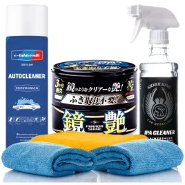 2x-wosk-samochodowy-mirror-shine-dark-wax-autocleaner-ipa-cleaner-mikrofibr
