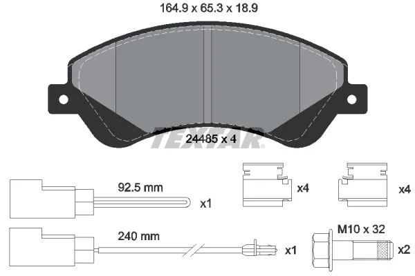 2x-bremsbelagsatz-textar-2448501-producent-czesci-textar