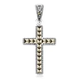 2x-krzyzyk-srebrny-z-markazytami-staviori-cdm3440