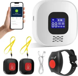 2x-opaska-alarmowa-bezprzewodowa-z-przyciskiem-sos-dla-seniora-wifi-i-app