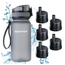 2x-butelka-filtrujaca-aquaphor-city-350-ml-filtry-bidon-szary-5-wkladow