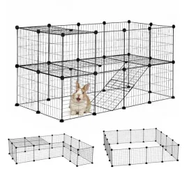 kojec-modulowy-zagroda-dla-gryzoni-35-paneli-zestaw-instalacyjny-czarny-pet