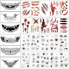 tatuaze-zmywalne-halloween-26-arkuszy-blizny-pajaki