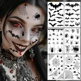 tatuaze-na-halloween-pajaki-nietoperz-6-arkuszy-12x19cm