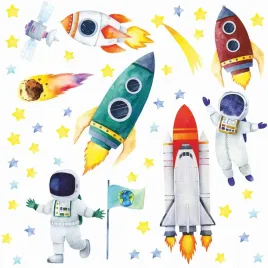 2x-duze-naklejki-na-sciane-kosmos-rakiety-kosmonauci