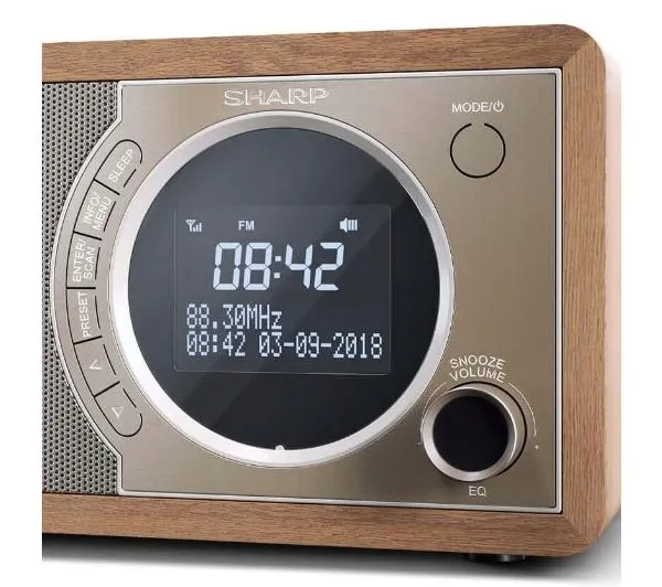 2x-radio-sharp-dr-450-brazowy-marka-sharp