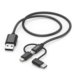 2x-kabel-hama-adapter-3w1-usb-a-microusb-usb-c-lightning-1-5m-czarny