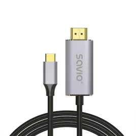 2x-kabel-adapter-savio-cl-199-usb-c-do-hdmi-v2-0b-2m