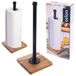 2x-stojak-na-recznik-papierowy-metalowy-drewniany-loft-czarny-orion-35-cm