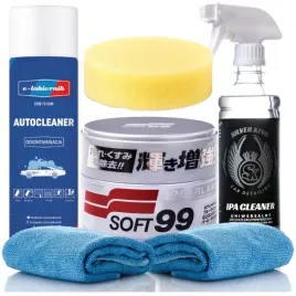 2x-wosk-samochodowy-pearl-and-metalic-soft99-autocleaner-ipa-cleaner-mikrofib
