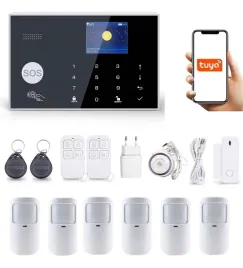 2x-bezprzewodowy-alarm-lcd-2-4-gsm-wifi-tuya-smart-po-polsku-6xpir