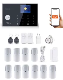 2x-bezprzewodowy-alarm-lcd-2-4-gsm-wifi-tuya-smart-po-polsku-10xpir