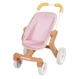2x-wozek-dla-lalek-baby-nurse-18m-rozowy-lekki-i-stabilny-design