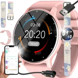 zegarek-smartwatch-dla-dziewczynki-rozmowy-sms-polskie-menu-2-paski