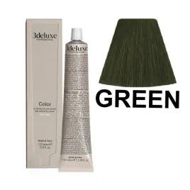 3deluxe-professional-farba-do-wlosow-z-olejkiem-arganowym-green-100-ml