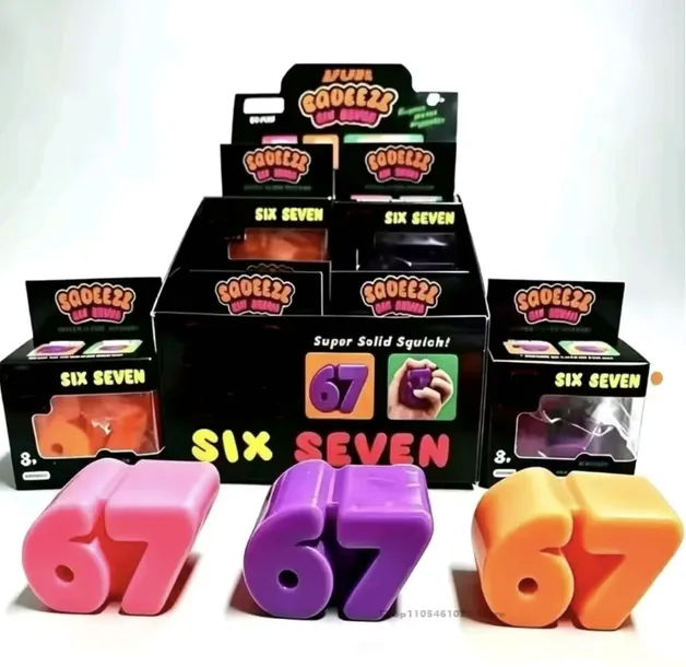 Gniotek Needoh  Six Seven 67 TPR | Antystresowa Zabawka Sensoryczna