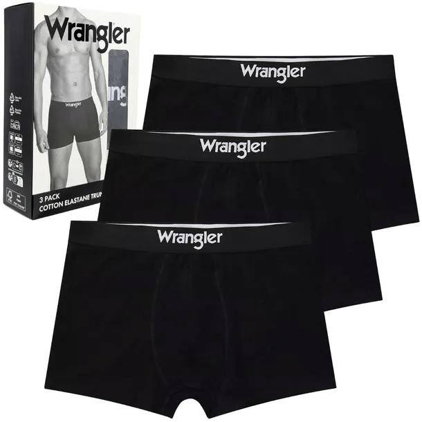 Wrangler Masson elastyczne bokserki męskie bawełniane majtki 3 sztuki M