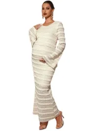 shein-kremowa-sukienka-ciazowa-z-falbankami-na-rekawach-40-42-1kg