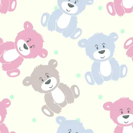 tapeta-dla-dzieci-wesole-misie-w-pastelowych-barwach-flizelina-53x1000