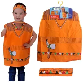 stroj-kostium-przebranie-indianin-dla-dzieci-z-opaska-na-glowe-3-8-lat