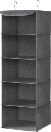 organizer-do-szafy-5-polek-skladany-regal-na-ubrania-szary