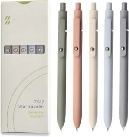 dlugopisy-zelowe-uixjodo-5-sztuk-czarny-atrament-05-mm-do-notatek