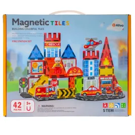 klocki-magnetyczne-edukacyjne-kreatywne-konstrukcyjne-remiza-straz-pozarna
