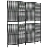 vidaxl-parawan-4-panelowy-czarny-polirattan-stan-nowy