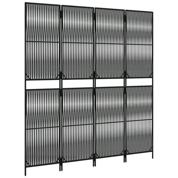 vidaxl-parawan-4-panelowy-czarny-polirattan-szerokosc-skrzydla-49-cm