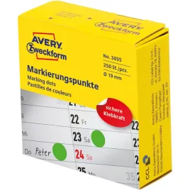 kolka-w-dyspenserze-trwale-250szt-19mm-zielone-3855-avery-zweckform
