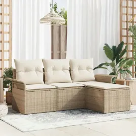 vidaxl-zestaw-sof-na-ogrod-z-poduszka-4-pcs-bezowy-polirattan