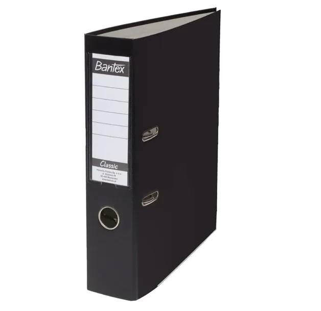 segregator-a4-bantex-czarny-z-mechanizmem-dzwigniowym-50-mm-wysokosc-21-mm
