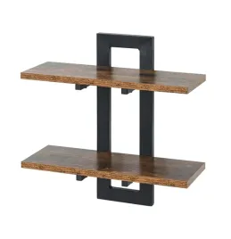 polka-scienna-dwupoziomowa-loft-metal-drewno-retro
