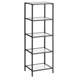 regal-szklany-vasagle-5-poziomowy-waski-wolnostojacy-czarny-124cm