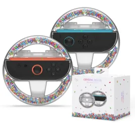 2x-kierownica-na-joy-con-do-nintendo-switch-2-jys-kolorowa-crystal-clear