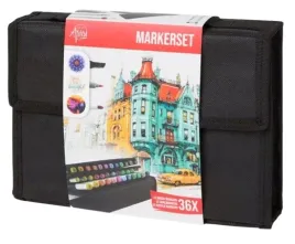 markery-mazaki-pisaki-akrylowe-pedzelkowe-podwojne-zestaw-3w1-etui-36-sztuk