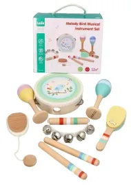 zestaw-instrumentow-muzycznych-z-ptaszkiem-lelin-zabawka-muzyczna-nauka