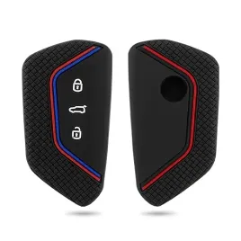 etui-silikonowe-na-kluczyk-volkswagena-golfa-8-czarno-czerwone