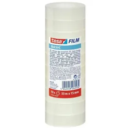 tesa-tasma-biurowa-basic-10szt-33m-x-15mm