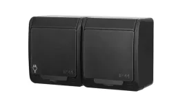 hermes-gniazdo-hermetyczne-natynkowe-podwojne-z-uziemieniem-2x2p-z-schuko-i