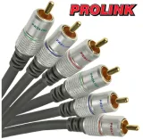 2x-kabel-3rca-3-rca-component-prolink-exclusive-10m-stan-nowy