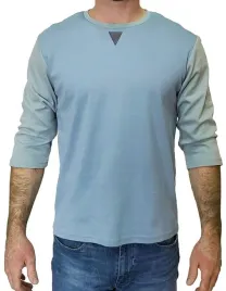 blekitna-koszulka-rekaw-3-4-spear-apparel-m