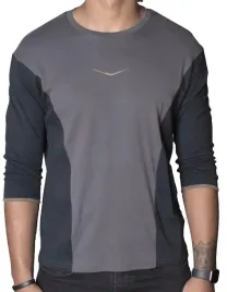 szara-koszulka-rekaw-3-4-spear-apparel-xl