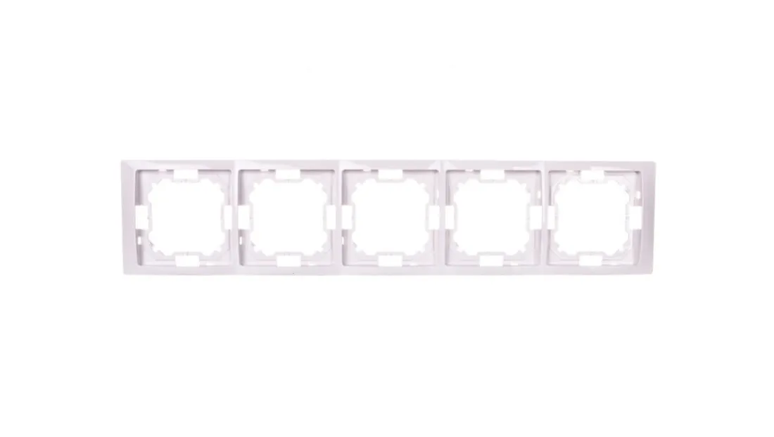 simon-basic-neos-ramka-pieciokrotna-biala-bmrc5-11